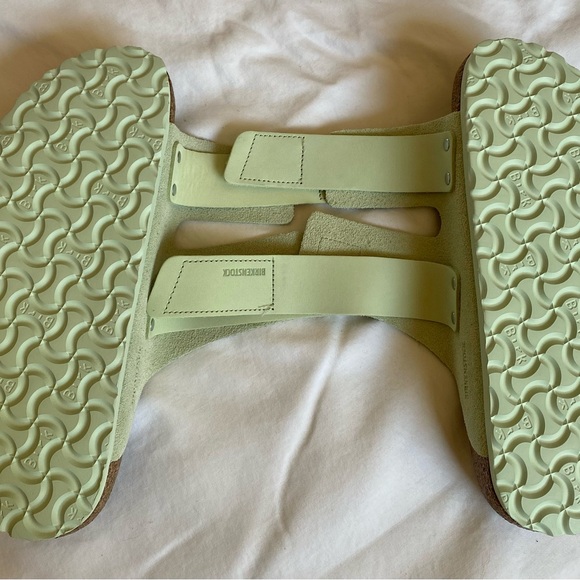 Birkenstock Uji Leather Sandal - Faded Lime - Size 39 (US 8) - Picture 6 of 8